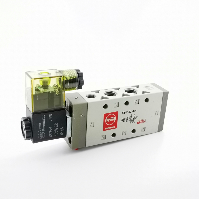 VEMA ESY-52-1/4 M SERİSİ TEK BOBİNLİ PNÖMATİK VALF