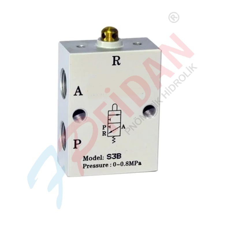 EXPFLEX S3B-06 1/8” – 3/2 PİM – YAY PNÖMATİK VALF