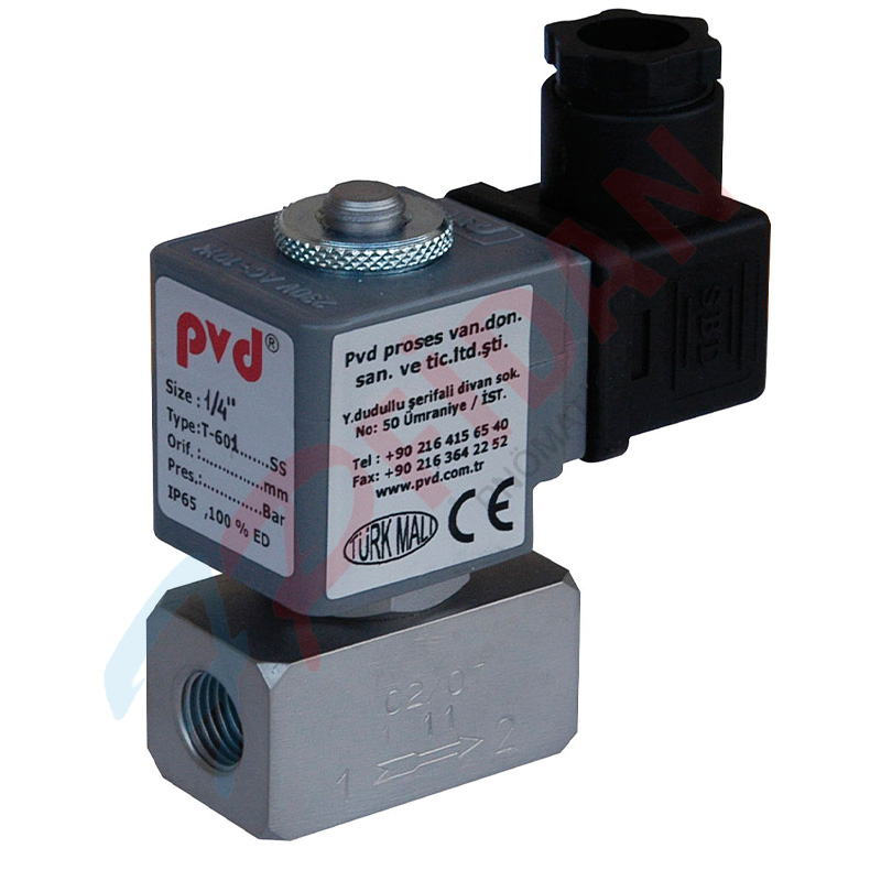 PVD T-603 SS Serisi 1/2” PASLANMAZ SELENOİD VALFLER