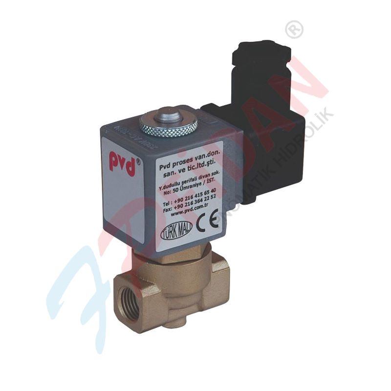 PVD T-VA 300 SERİSİ 1/8” DİREKT ÇEKMELİ DÜŞÜK BASINÇ VE VAKUM SELENOİD VALFLER
