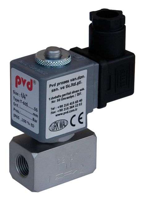PVD T-605 SS Serisi 1” PASLANMAZ SELENOİD VALFLER
